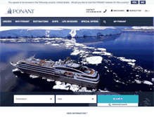 Tablet Screenshot of en.ponant.com