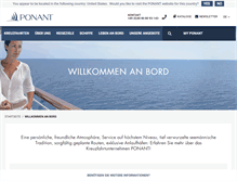 Tablet Screenshot of de.ponant.com